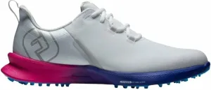 Footjoy FJ Fuel Sport Mens Golf Shoes White/Pink/Blue 41 Calzado de golf para hombres