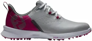 Footjoy FJ Fuel Womens Golf Shoes Grey/Berry/Dark Grey 36,5 Calzado de golf de mujer