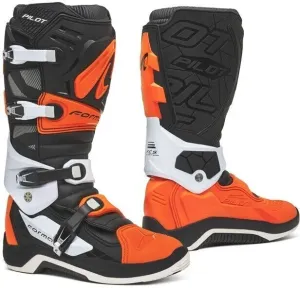 Forma Boots Pilot Black/Orange/White 44 Botas de moto