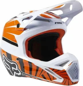 FOX V1 Goat Dot/Ece Helmet Orange Flame XL Casco