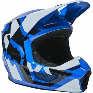 FOX Youth V1 Lux Helmet Azul YL Casco