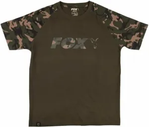 Fox Fishing Camiseta de manga corta Raglan T-Shirt Khaki/Camo M