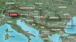 Garmin BlueChart G3 Vision Danube Map VEU509S Cartas de navegación electrónicas