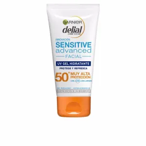 Delial ambre soleil Sensitive advanced facial UV Gel hidratante - Garnier Protección solar 50 ml