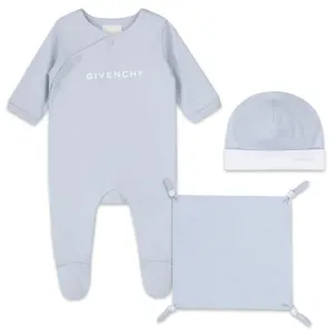 Givenchy Unisex Logo Babygrow Set Blue 1M