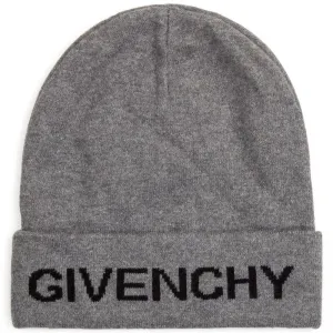 Givenchy Boys 4G Logo Cashmere Blend Hat Grey ONE Size