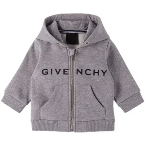 Givenchy Baby Boys 4g Logo Zip Hoodie Grey 12M