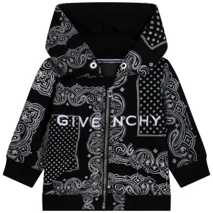Givenchy Baby Boys Bandana Print Hoodie Black 9M