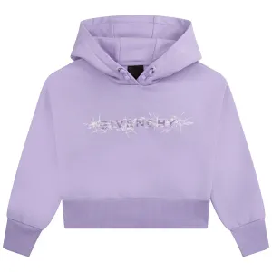 Givenchy Girls Logo Hoodie Purple 12Y