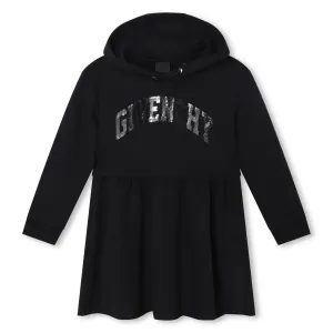 Givenchy Logo Hooded Dress in Black 08A 86% Cotton, 14% Polyester - Trimming: 98% 2% Elastane Lining: 100% Cotton