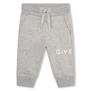 Givenchy Baby Unisex Logo Print Joggers in Grey 02A Marl 86% Cotton, 14% Polyester - Trimming: 98% 2% Elastane
