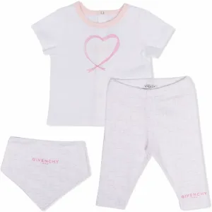 Givenchy Baby Girls Heart Print Set White 12M
