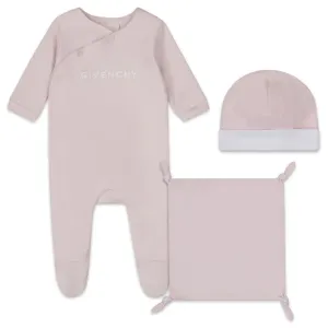 Givenchy Baby Girls Logo Babygrow Set Pink 1M