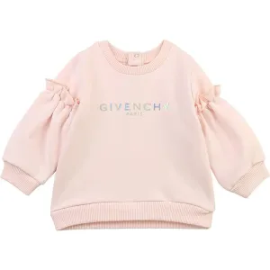 Givenchy Baby Girls Cotton Sweatshirt Pink - 18M Pink