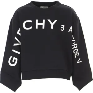 Givenchy Girls Loose Sweater Black 10Y