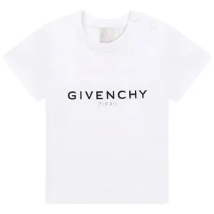 Givenchy Baby Unisex Classic Logo T Shirt White 18M
