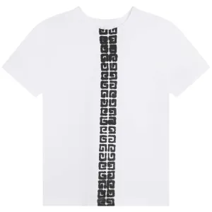 Givenchy Boys 4g Logo T-shirt White 6Y