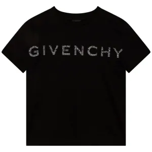 Givenchy Boys Bandana 4G Logo T-shirt Black 12Y