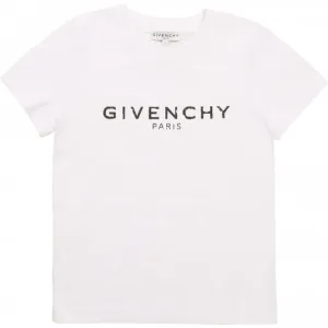 Givenchy Boys Cotton T-shirt White 10Y #369618