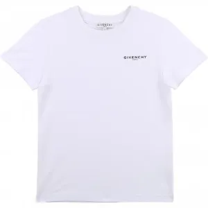 Givenchy Boys Cotton T-shirt White 4Y #369598
