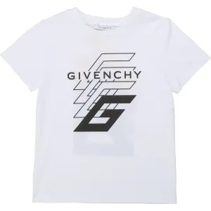 Givenchy Boys Cotton T-shirt White 4Y #369568