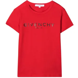 Givenchy Kids Unisex Logo T-shirt Red 6Y