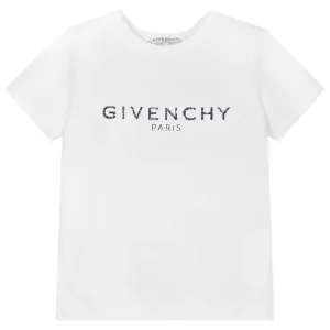Givenchy Kids Unisex Logo T-shirt White 8Y