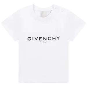 Givenchy Unisex Baby Reverse Logo T-shirt White 2Y