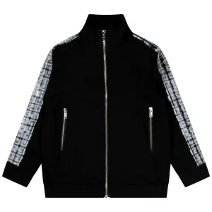 Givenchy Boys Paint Spray Zip Up Jacket Black 8Y