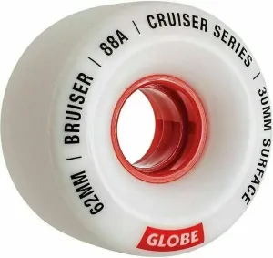 Globe Bruiser Cruiser Skateboard Wheel 62 mm White/Red