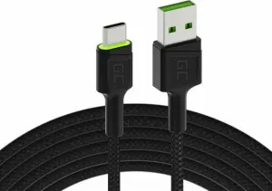 Green Cell KABGC06 USB Cable - USB-C 120cm Negro 120 cm Cable USB