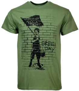 Green Day Camiseta de manga corta Flag Boy Verde 2XL
