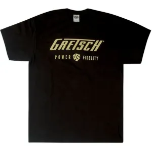 Gretsch Camiseta de manga corta Power & Fidelity Logo Black XL #499709