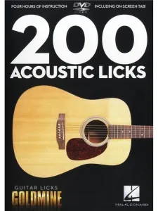 Hal Leonard 200 Acoustic Licks - Guitar Licks Goldmine Music Book #12733