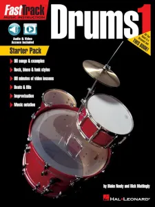 Hal Leonard FastTrack - Drums Method 1 Starter Pack Music Book