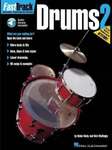 Hal Leonard FastTrack - Drums Method 2 Music Book