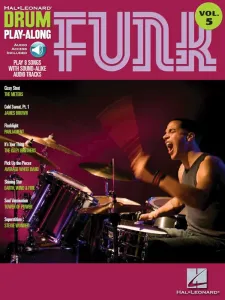 Hal Leonard Funk Drums Music Book Partitura para batería y percusión