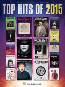Hal Leonard Top Hits of 2015 Piano, Vocal and Guitar Music Book