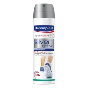 Hansaplast Spray de pies Silver Active 0 150 ml