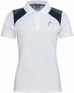 Head Club Jacob 22 Tech Polo Shirt Women White/Dark Blue L Camiseta tenis