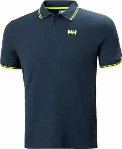 Helly Hansen Men's Kos Quick-Dry Polo Camisa Navy/Lime Stripe S