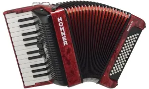 Hohner Bravo II 60 Red Acordeón de piano #10984