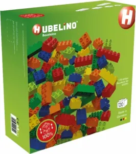 Hubelino 400390 Pista de bolas Set Of Colored Cubes 120 partes