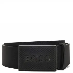 Hugo Boss Mens Icon Logo Belt Black 100 - 34