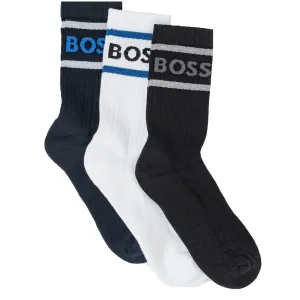 Hugo Boss Mens 3 Pack Socks UK 6-11 Multi