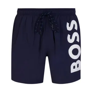 Hugo Boss Mens Logo Swim Shorts Navy L