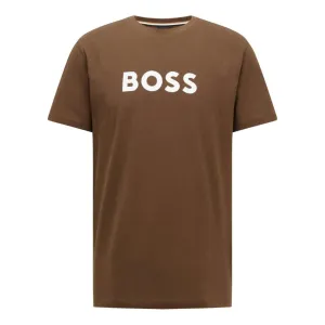 Hugo Boss Mens Logo T-shirt Khaki XX Large