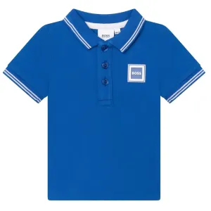 Hugo Boss Baby Boys Logo Polo Shirt Blue 6M