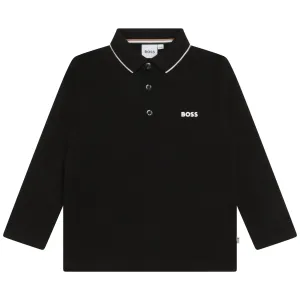 Hugo Boss Boys Classic Polo Shirt Black 16Y