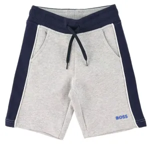 Hugo Boss Boys Cotton Shorts Grey 16Y